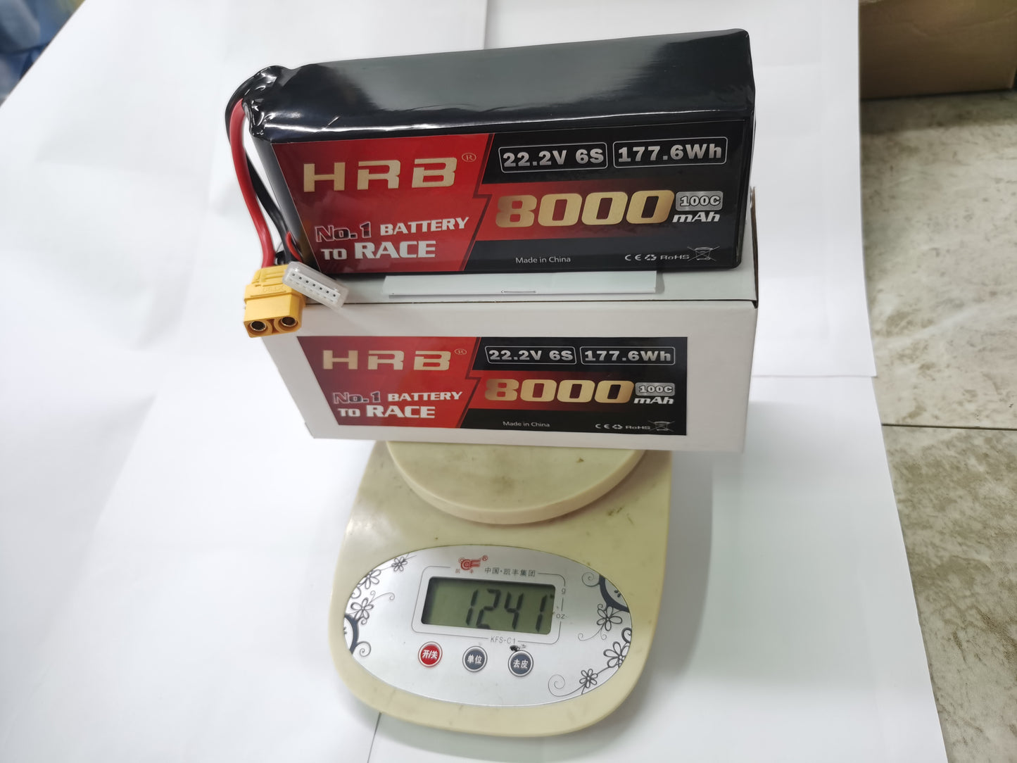 HRB 6S 22.2V 8000mAh 100C  Oil Based  Disc Lipo Battey