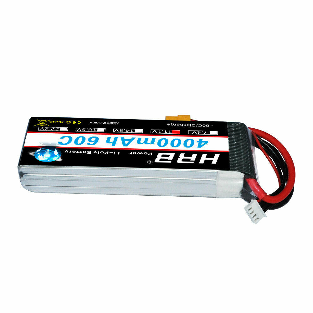 HRB 3S 11.1V 4000 60C XT60/Deans T/EC5 lipo battery