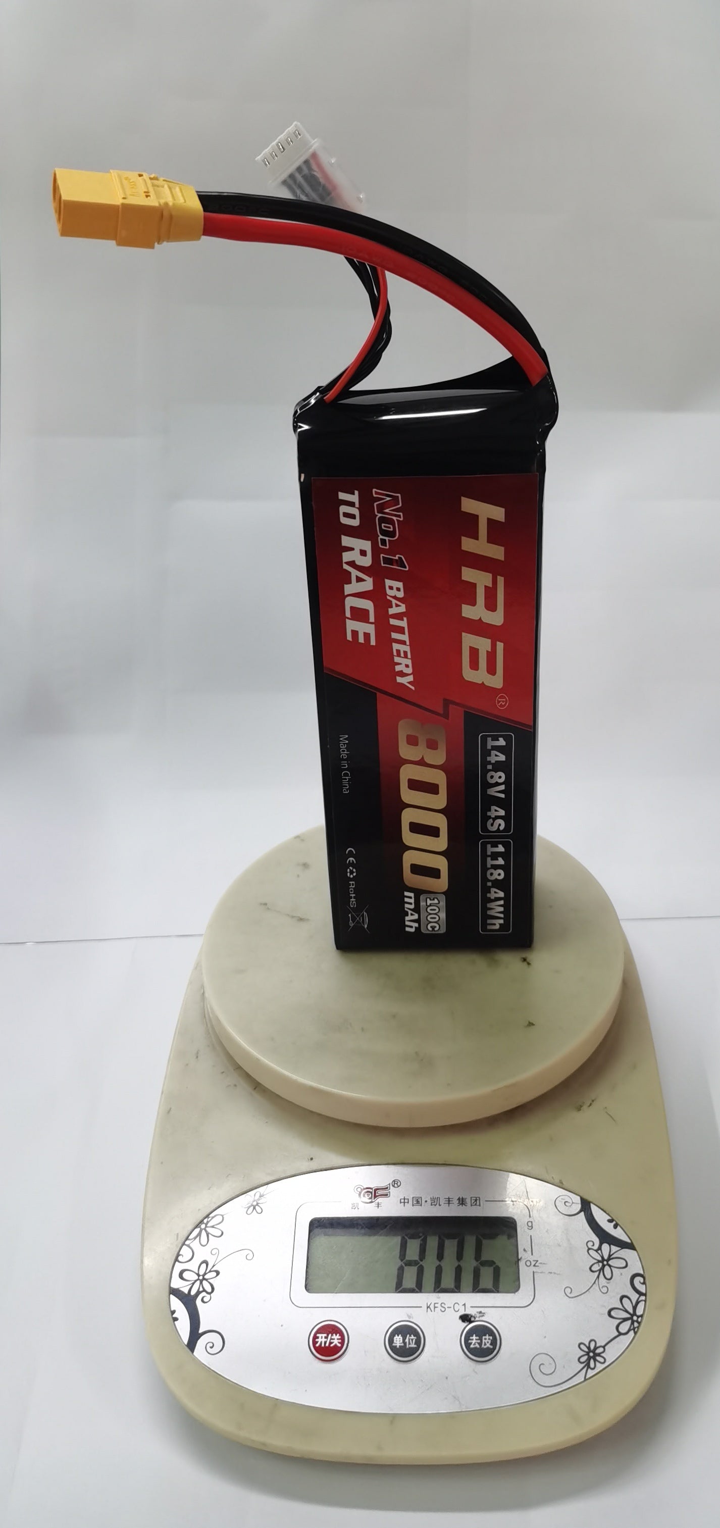 HRB 4S 14.8V 8000mAh 100C Oil Based Disc Lipo Battey