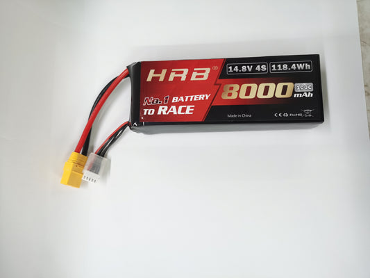 HRB 4S 14.8V 8000mAh 100C Oil Based Disc Lipo Battey