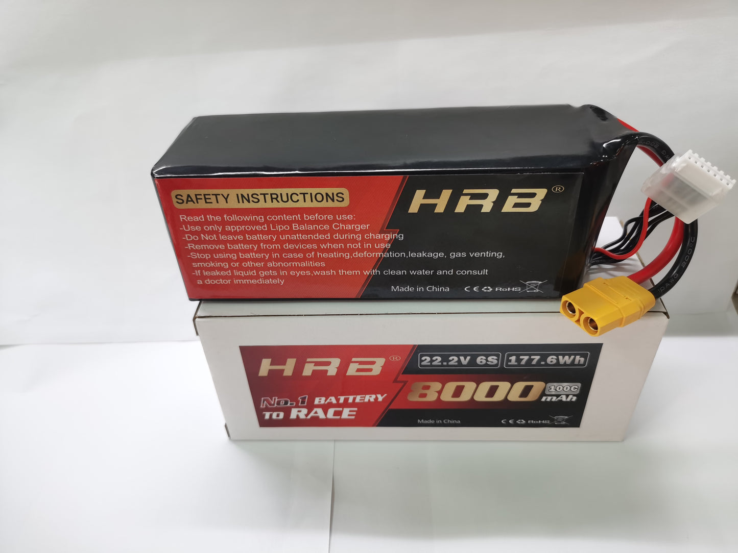 HRB 6S 22.2V 8000mAh 100C  Oil Based  Disc Lipo Battey