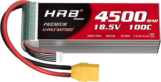 HRB 5S Lipo Battery XT90 18.5V 4500mAh 100C RC Lipo Battery XT90