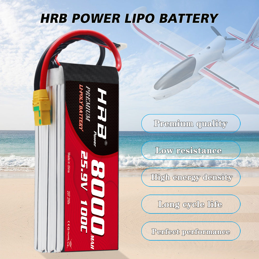HRB 7S 25.9V 8000mAh Lipo Battery