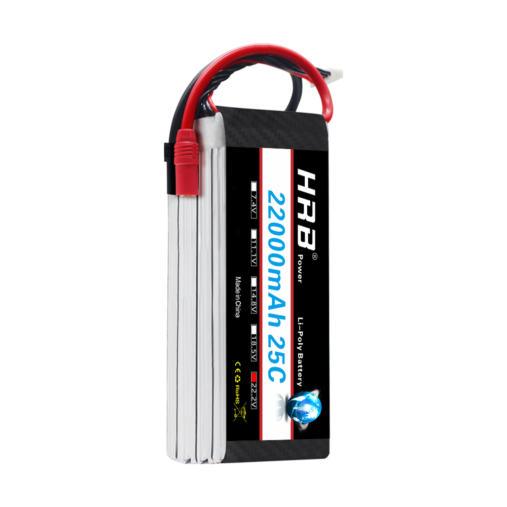 HRB 22.2V 22000mAh 6S 25C Lipo Battery XT90S/AS150/XT150 for DJI Drone Plane