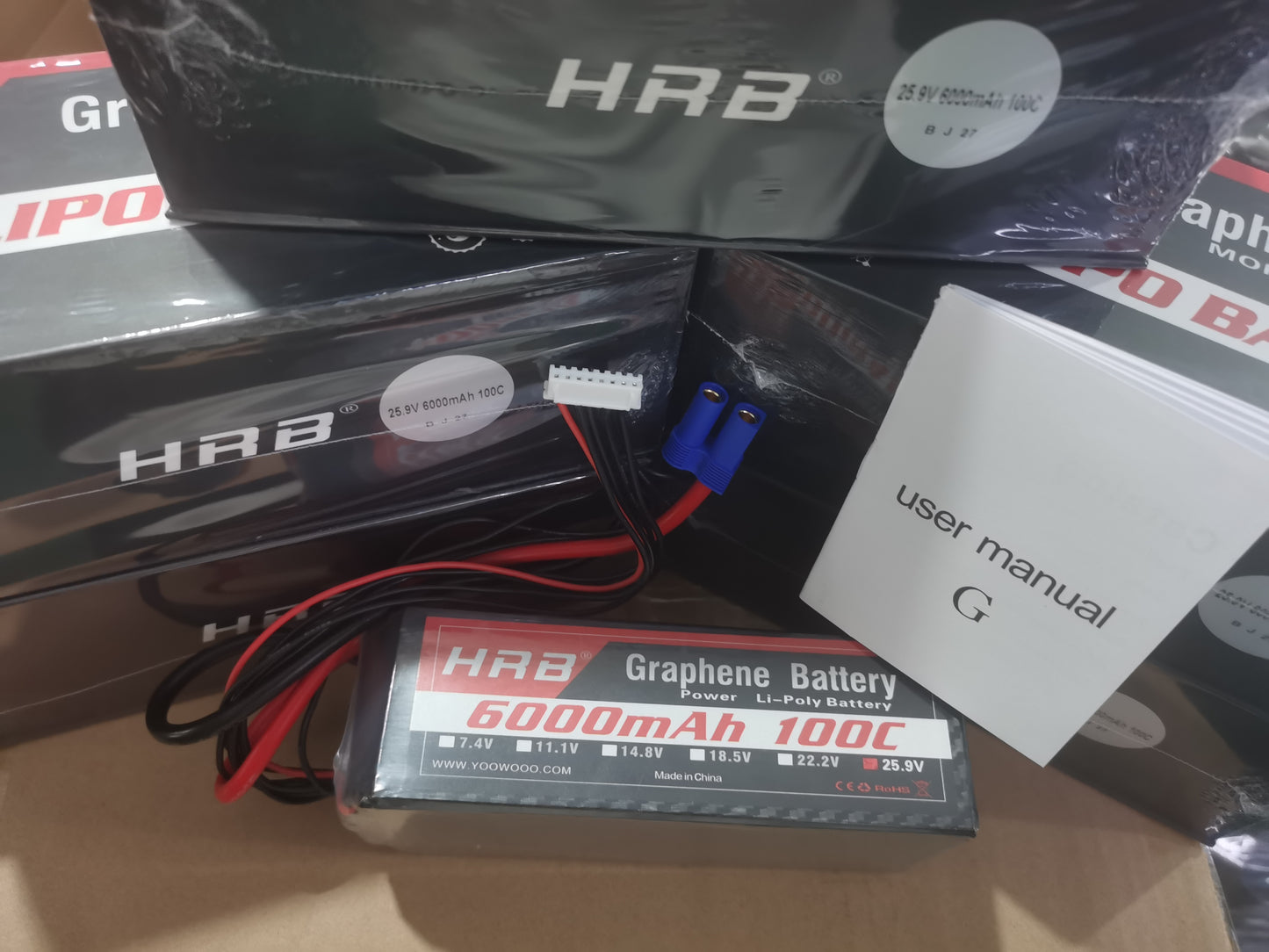 HRB 7S 25.9V 6000mAh 100C GRAPHENE LIPO BATTERY FOR RC Boat Helis