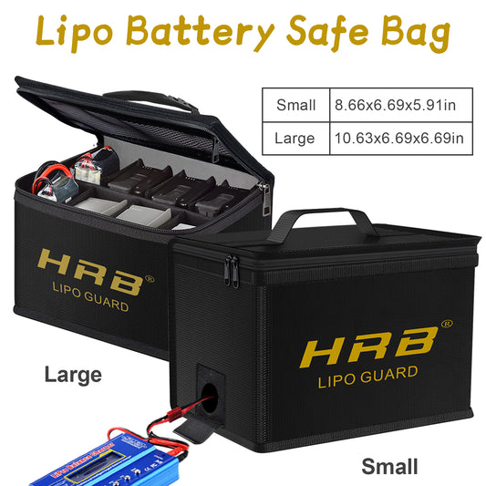 HRB Lipo Battery Bag safe Guard Fireproof Explosionproof For Charge Storage
