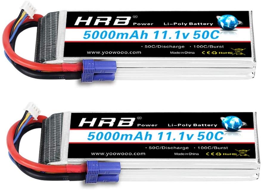 HRB 3s 11.1v 5000mah 50C with TRX/T/XT60/EC5 for RC Traxxas/Car/Truck/Buggy/Boat/ Drone