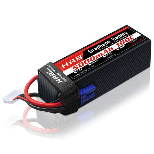 HRB GRAPHENE 6S 22.2V 5000mah 100C EC5 Battery