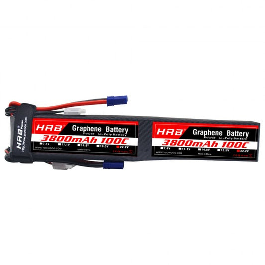 HRB GRAPHENE 12S 3800 44.4V 100C LIPO BATTERY EC5