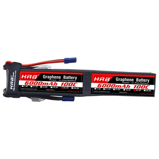 HRB GRAPHENE 12S 6000 44.4V 100C LIPO BATTERY