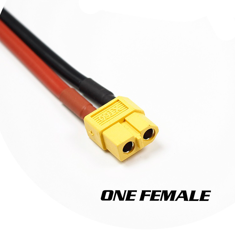 2-Pack Connecteur Parallèle XT60 – 1 Femelle Vers 2 Mâles – Pour Doubler La Capacité De Batteries RC LiPo