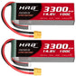 HRB 4S 14.8V 3300mAh 100C LIPO Battery XT60/EC5/Deans T