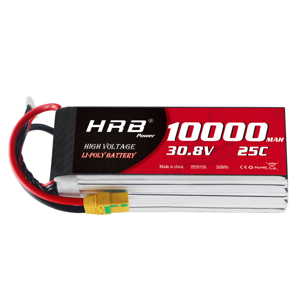 HRB 8S 30.8V 10000mAh 25C HV lipo Battery – HRB-POWER