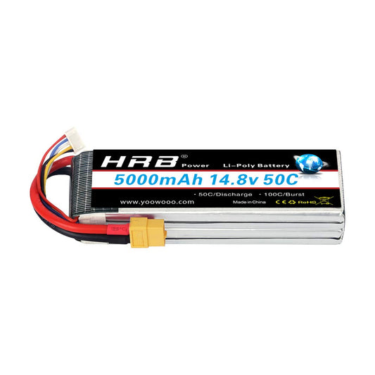 HRB 14.8v 5000mah 50C Deans T Plug for RC Car, RC Truck, RC Truggy RC Airplane UAV Drone FPV