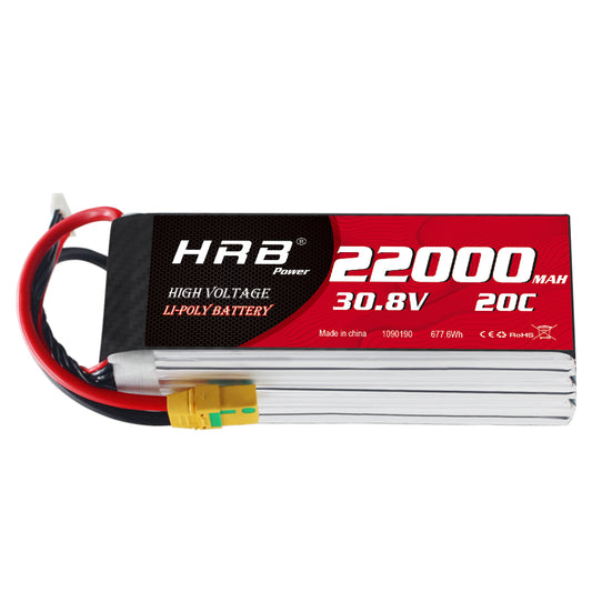 HRB 8S 30.8V 22000mAh 100C HV lipo Battery