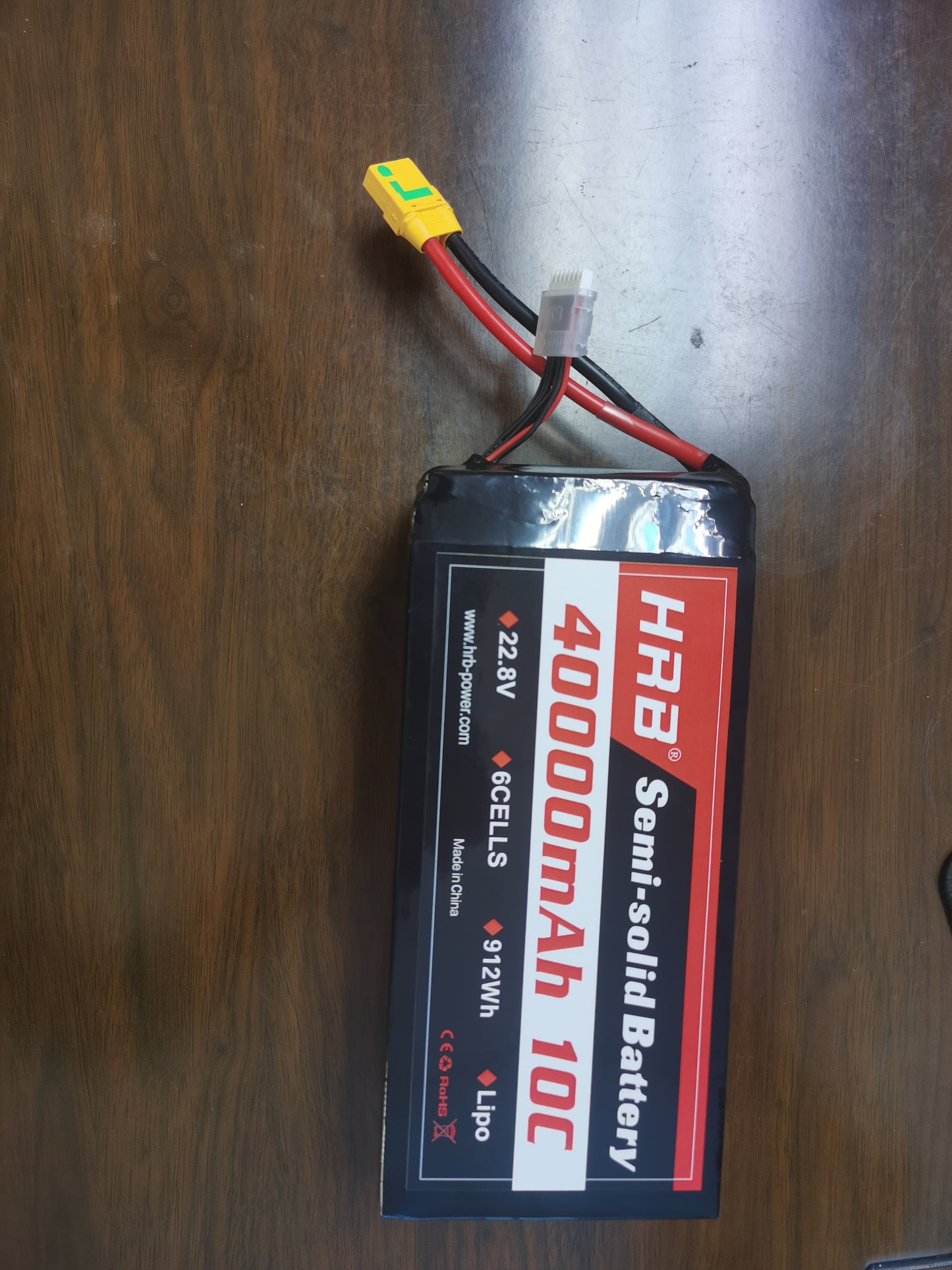 HRB 40000mAh 5C 6S 22.8V Semi-solid battery Customizable