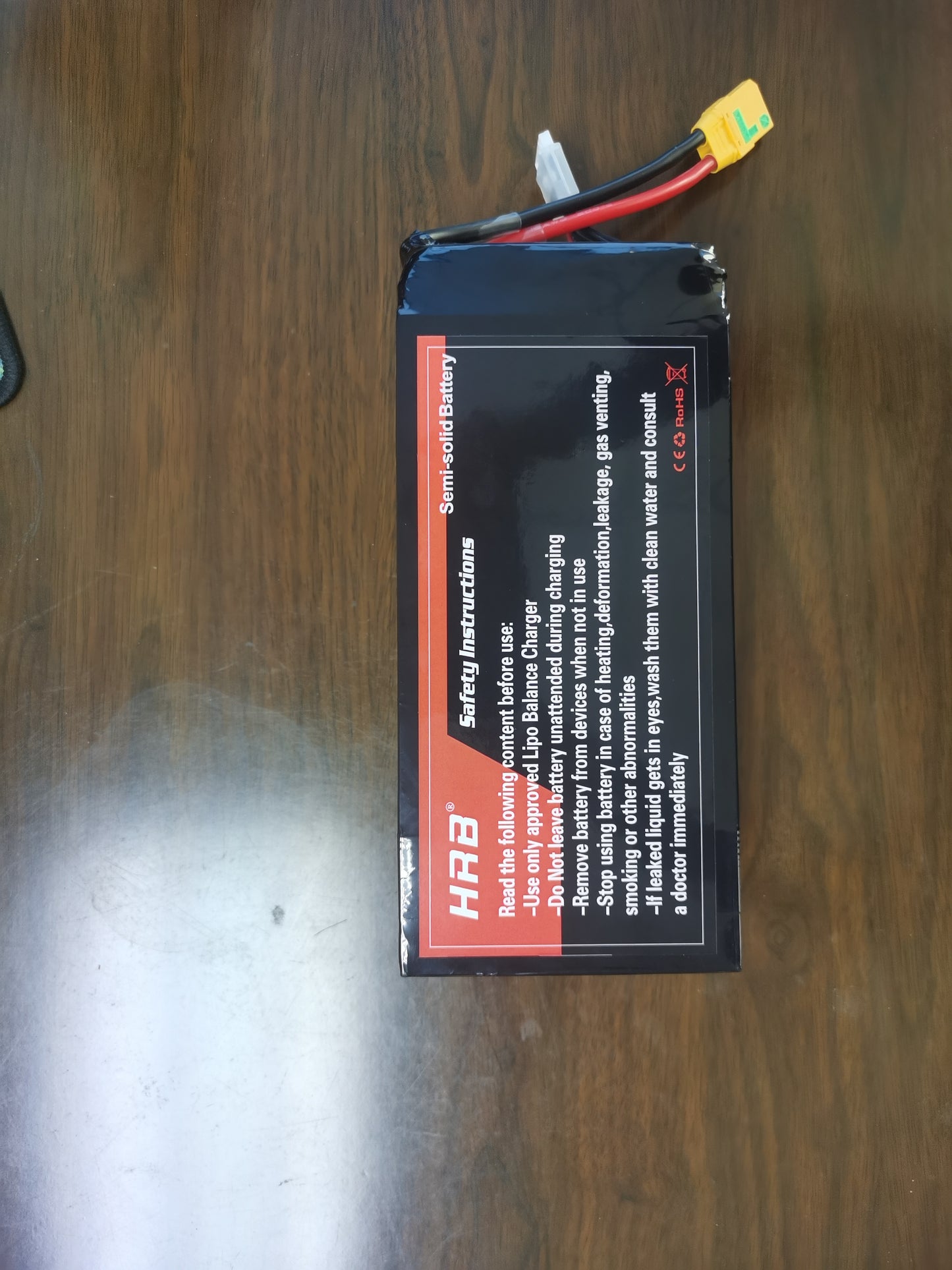 HRB 40000mAh 5C 6S 22.8V Semi-solid battery Customizable