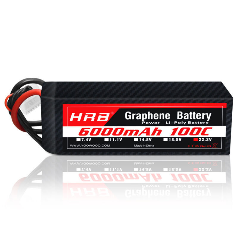 HRB GRAPHENE 6S 6000 22.2V 100C BATTERY EC5/XT90/AS150/XT150