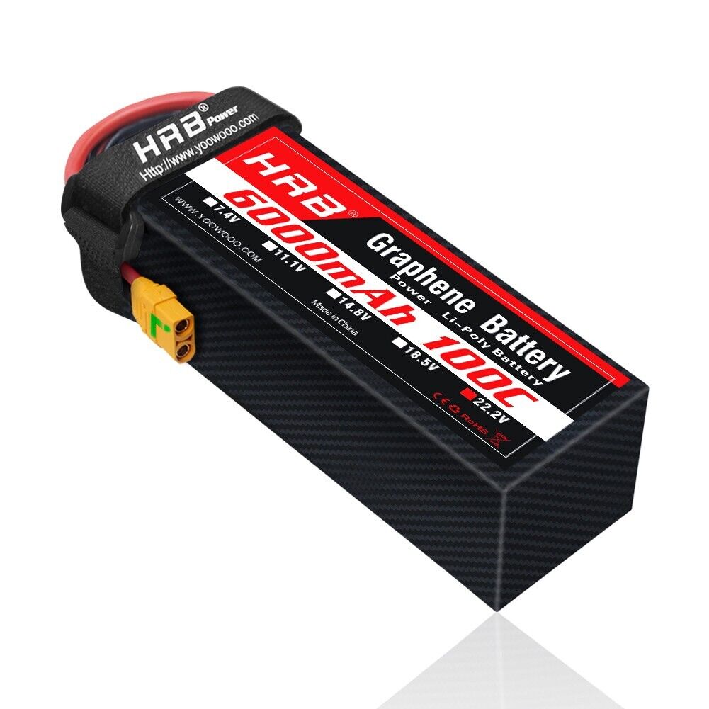 HRB GRAPHENE 6S 6000 22.2V 100C BATTERY EC5/XT90/AS150/XT150