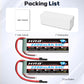 HRB 2PCS 2S Lipo Battery 7.4V 2200mAh RC LiPo Batteries with TRX Plug