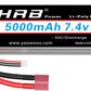 HRB 7.4V 5000mAh 50C 2S Lipo Battery Deans T