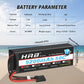 2 pieces HRB 7.4V 2S 5200mAh 50C TRX Hardcase Lipo Battery