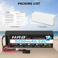 2 pieces HRB 7.4V 2S 5200mAh 50C TRX Hardcase Lipo Battery
