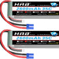 HRB 2PCS 3S 2600mAh Lipo Battery 11.1V 35C EC3 RC Lipo Battery