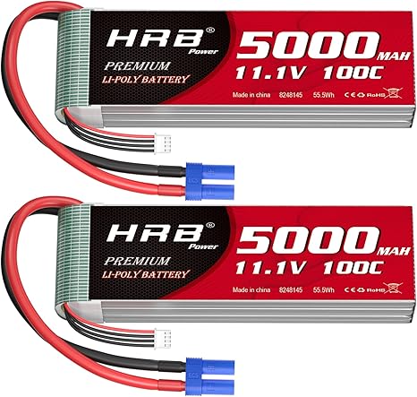HRB 3S 5000mAh Lipo Battery EC5 100C 11.1V RC Lipo Battery