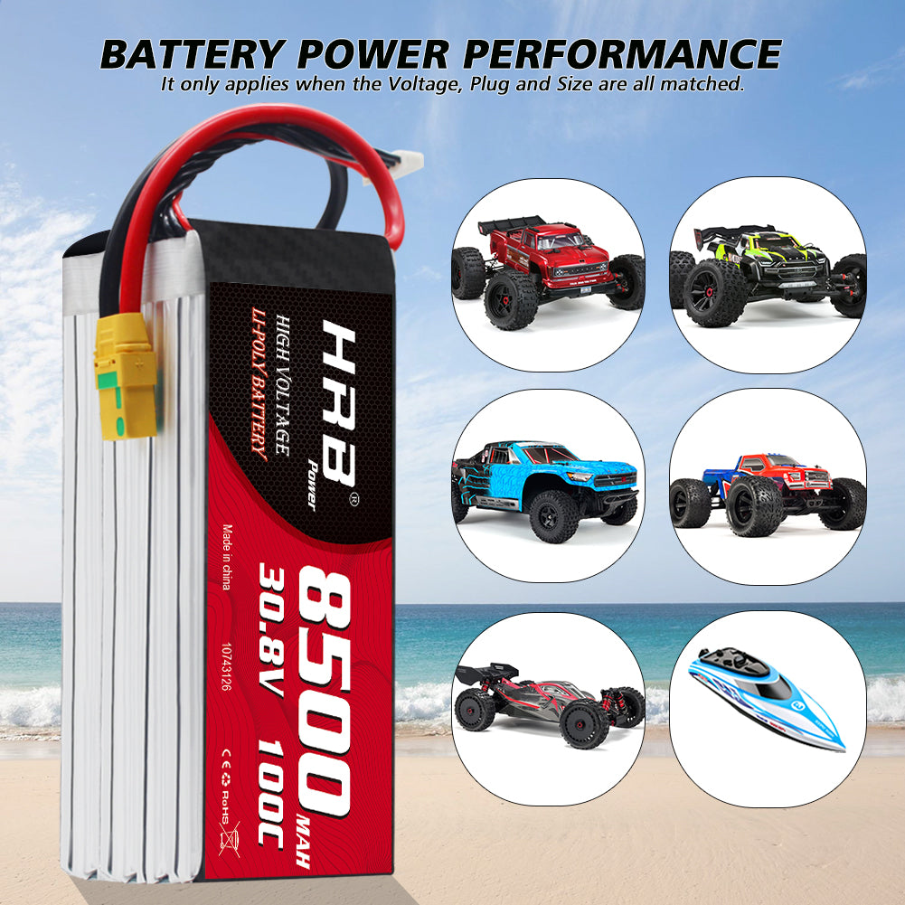 HRB 8S 30.8V 8500mAh HV Lipo Battery