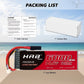 2PCS HRB 4S 14.8V 6000mAh Lipo Battery XT90/TRX/XT60/EC5