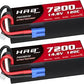HRB 2packs 4S Lipo Battery 7200mAh EC5 14.8V 120C Hardcase RC Lipo Battery