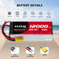 HRB 6S 22.8V 12000mAh 60C Lipo Battery