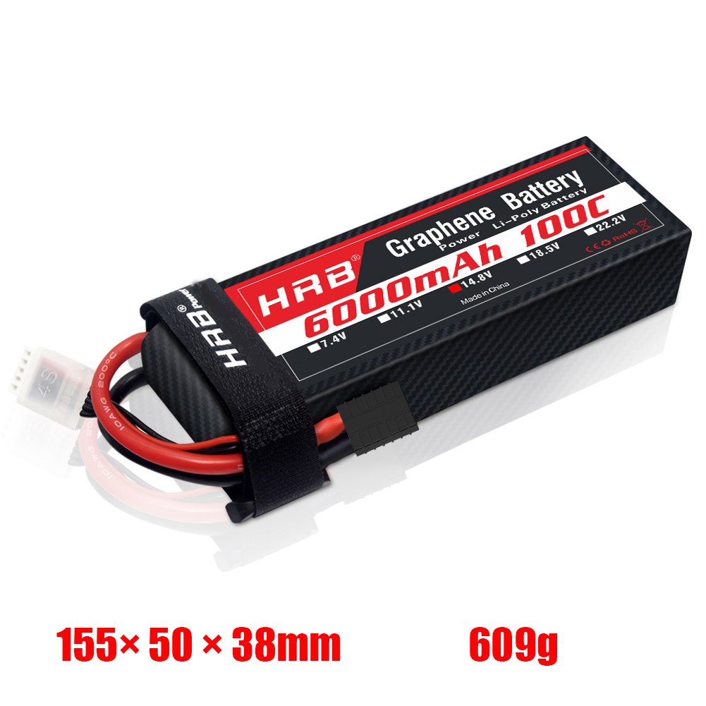 HRB GRAPHENE 4S 6000 14.8V 100C BATTERY EC5/XT90/XT60
