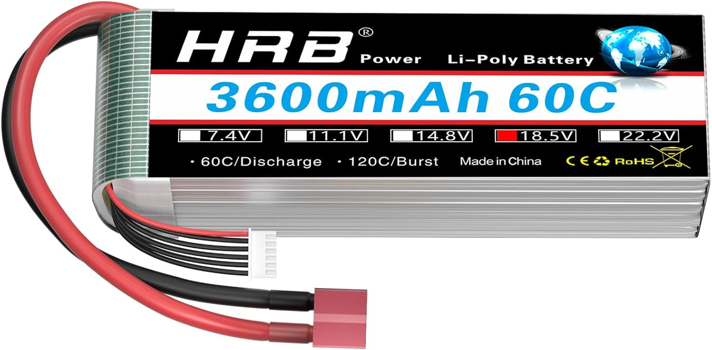 HRB 5S 3600mAh 18.5V 60C Lipo Battery Deans T