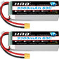 HRB 2packs 6S 22.2V 3300mAh 60C XT60 RC Lipo Battery