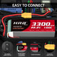 HRB 6S 3300mAh 22.2V 100C LIPO Battery for RC Car Boat Truck Heli Airplane