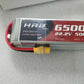 HRB 6S 22.2V 6500 50C XT60/XT90/EC5/T