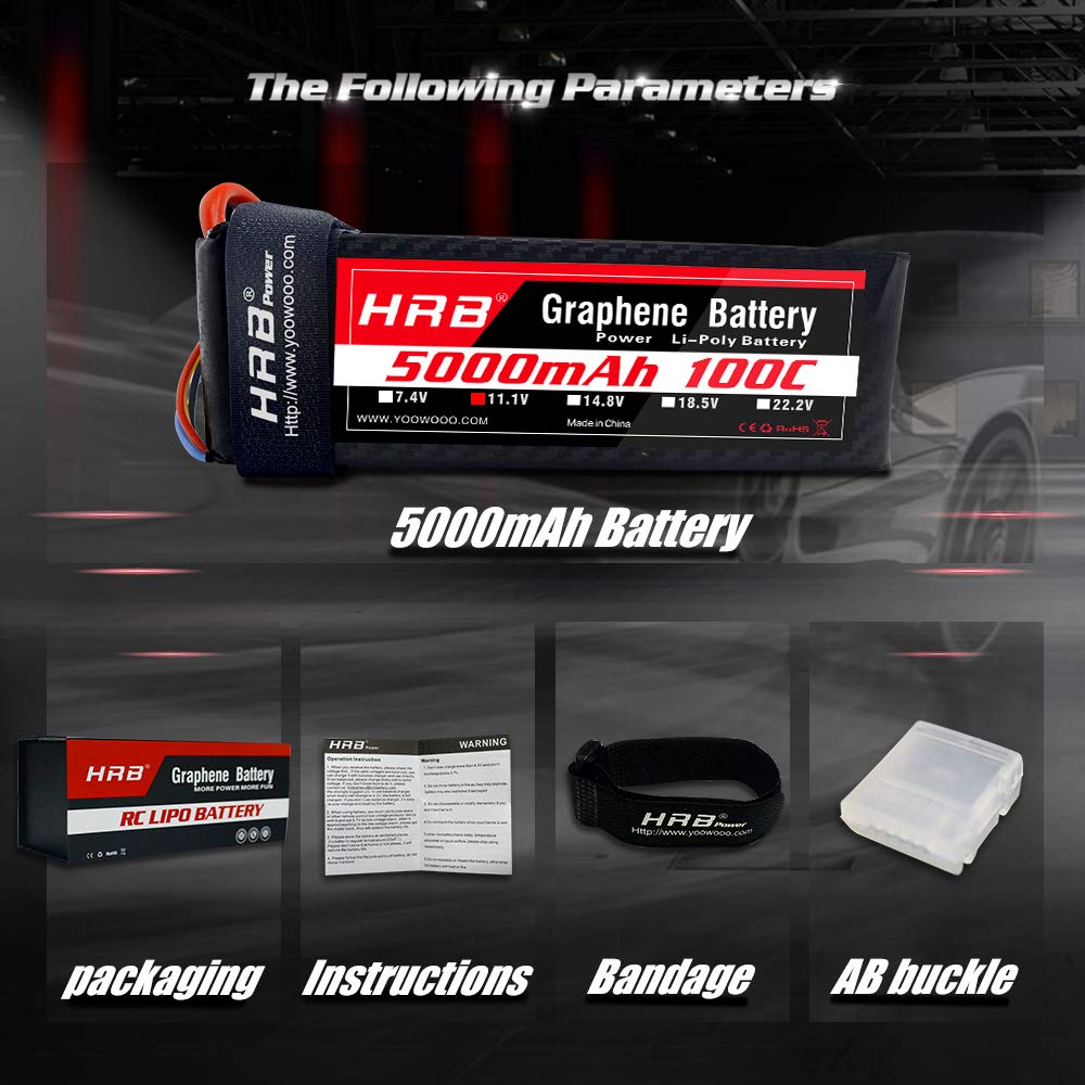 HRB GRAPHENE 3S 11.1V 5000mah 100C Battery