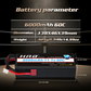 HRB 3S Hardcase 11.1V LiPo Battery 6000mAh 60C Dean T/TRX Female Plug for RC Car Truck