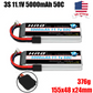 HRB 3s 11.1v 5000mah 50C with TRX/T/XT60/EC5 for RC Traxxas/Car/Truck/Buggy/Boat/ Drone
