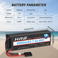 2 Packs HRB 7.4V 6000mAh 60C with TR Plug Compatible with RC Car/Truck/Boat/Airplane/Helicopter